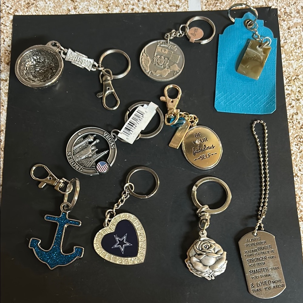 Assorted Keychain Set  9 total